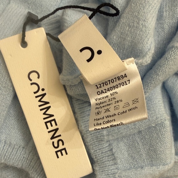 Commense 2 pieces Set Candy Floss Light Blue Maxi Skirt and Sweater XL NWT - Picture 7 of 7